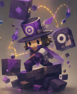 Trickshot class character in purple surrounded by targets